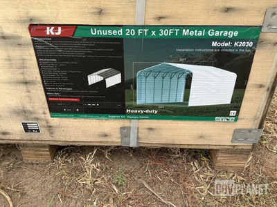 KJ K2030 Metal Garage - Unused
