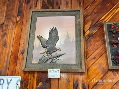 Framed eagle artwork Antichità