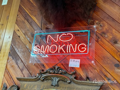 neon no smoking sign Antichità