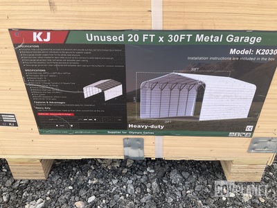 KJ K2030 Metal Garage - Unused
