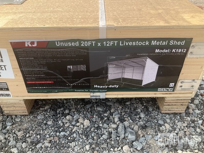KJ K1912 Livestock Metal Shed - Unused