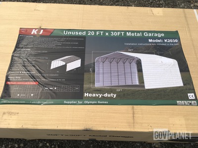 KJ K2030 Metal Garage - Unused