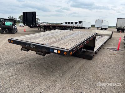 1997 Trail King TK70MED482 T/A Double Drop Lowboy Trailer