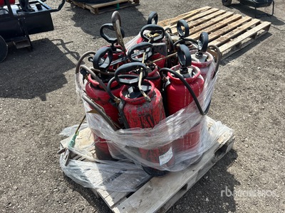 Quantity of (9) Concrete Spray Containers Divers