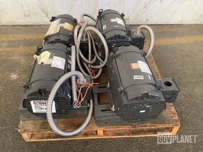 (4) Emerson AS93 D15P2B Electric Motors