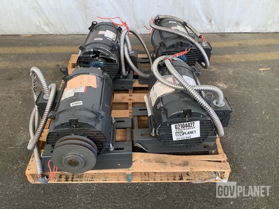 (4) Emerson AS93 D15P2B Electric Motors
