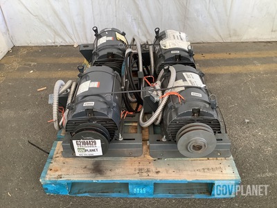 (4) Emerson AS93 D15P2B Electric Motors