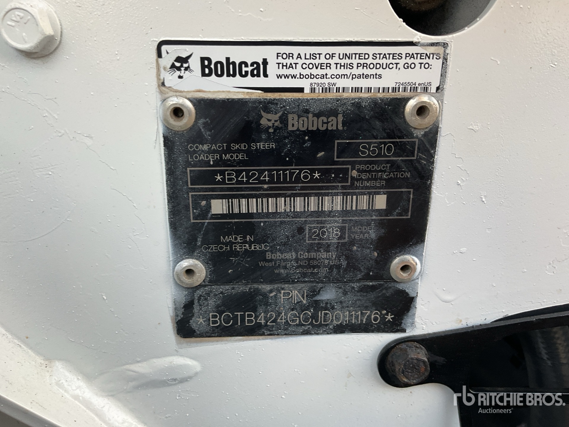 2018 Bobcat S510 を見 Skid-Steer Loader