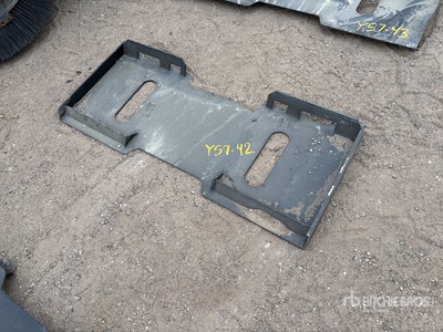 All-Star Skid Steer Attachment Mounting Plate (Unused)