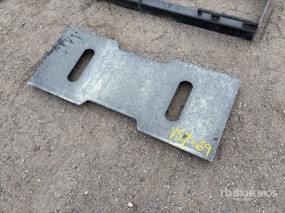 All-Star Skid Steer Attachment Mounting Plate (Unused)