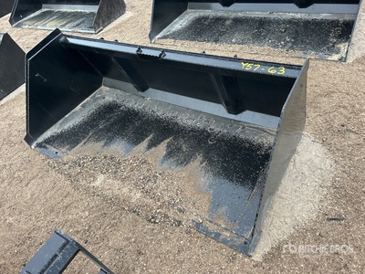 Mid-State 80 in Snow/Mulch Skid Steer Bucket (Unused)