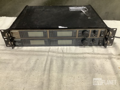 (2) Shure UR4D+ Dual Wireless Receivers