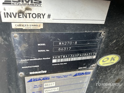 2023 Komatsu WA270-8 Pala Cargadora