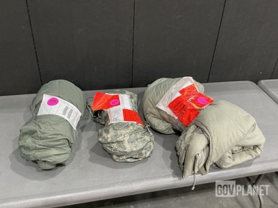 (42) Sleeping Bags, (32) Bivy Covers, (15) Poncho Liners & Assorted Items