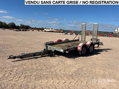 2015 Hubiere TPG352 T/A Remorque 2 Essieux Equipment Trailer