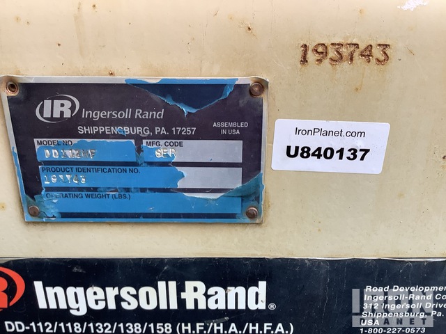 COMPACTADOR 2007 INGERSOLL RAND DD112HF