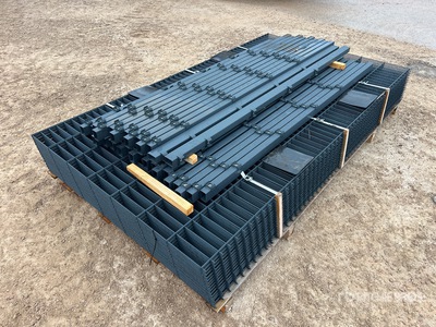 Qty of 75 Meter (1,43m x 2,50m) bouw hek (Unused)