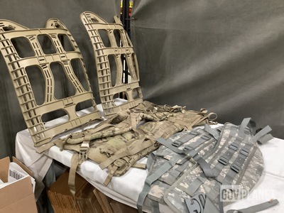 (45) Molded Waist Belts, (22) Frame Shoulder Straps & (25) MOLLE Pack Frames