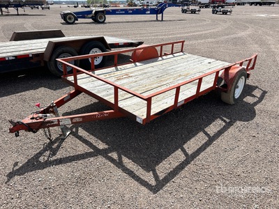 1998 H & H 12 ft S/A Utility Trailer