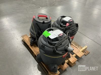 (3) Assorted Wet/Dry Vacumms