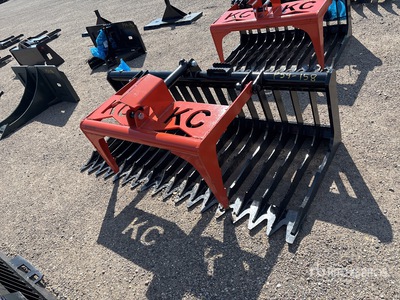 2025 Kit Containers QT-SG-S76-V3 75 in Skeleton Skid Steer Grapple (Unused)