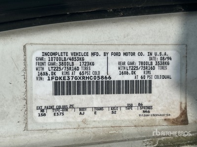 1994 Ford E-350 4x2 Van Truck