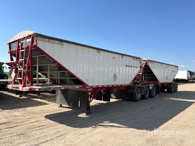 2018 Lode King 28 ft Tri/A Super B-Train Lead Belly Dump Grain Trailer