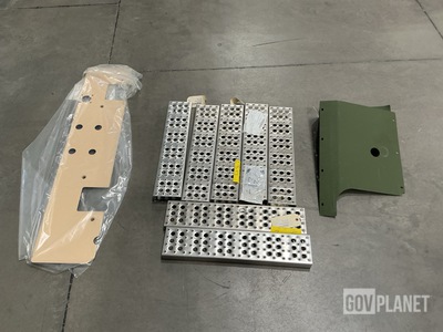 (12) Vehicular Operation Housing Panels, (7) Metallic Treads & Assorted Items