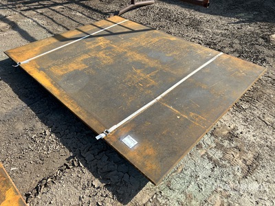 Quantity of (2) AGT 5 ft 11 in x 7 ft 10.5 in (.625 in Thick) 5/8 in Steel Plates (Unused)