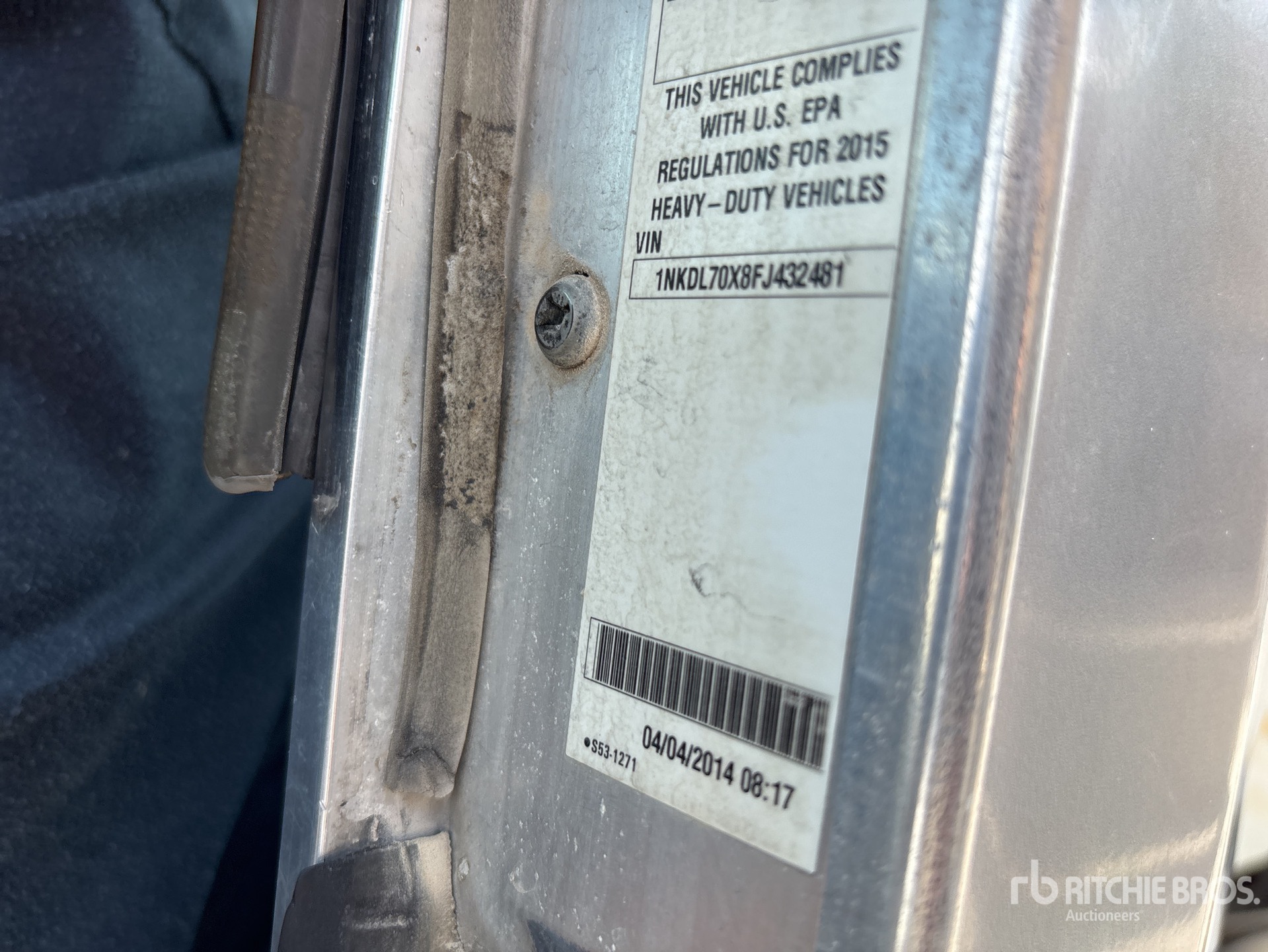 2015 Kenworth T800 Mixer Truck