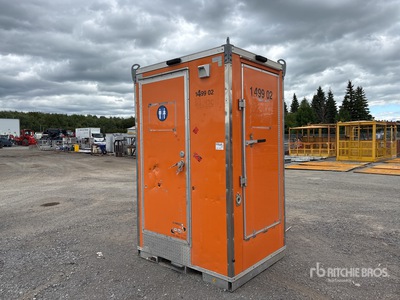 5 ft x 4 ft 1 Person Skid-Mounted مرحاض متنقل