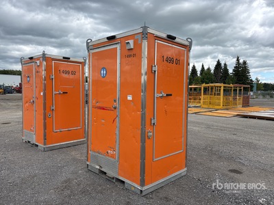 5 ft x 4 ft 1 Person Skid-Mounted مرحاض متنقل