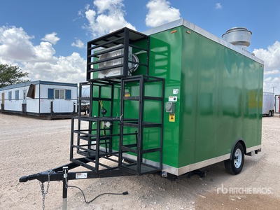2024 McGuber 12 ft x 8 ft Portable S/A Remolque de Comida