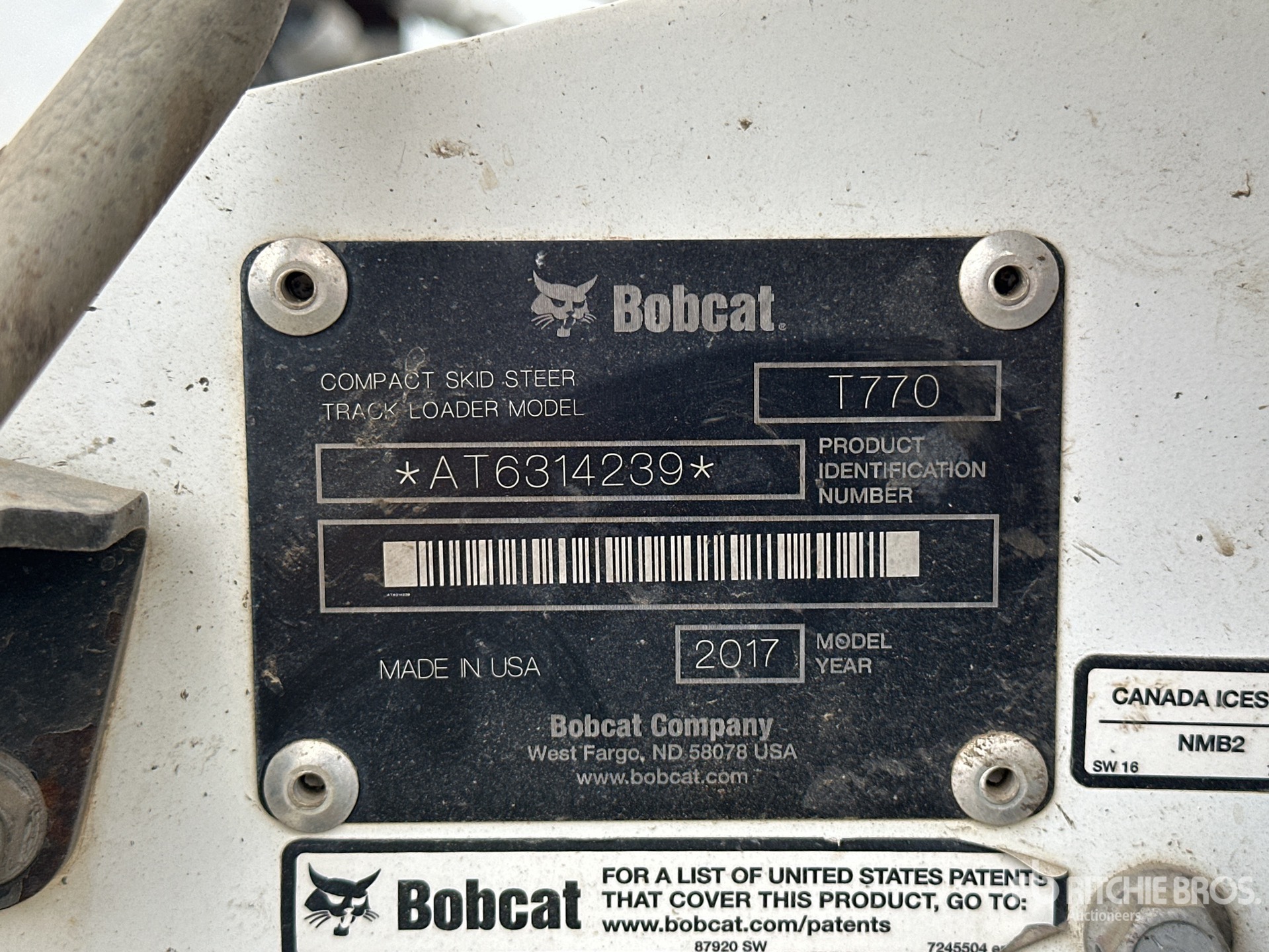 2017 Bobcat T770 Two-Speed High Flow Compact Track Loader