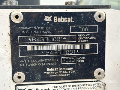 2020 Bobcat T66 Kompaktowa ładowarka gąsienicowa