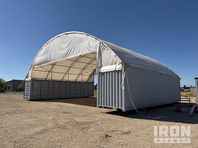 Quantity of (2) 40 ft High Cube Multi-Door Storage Container