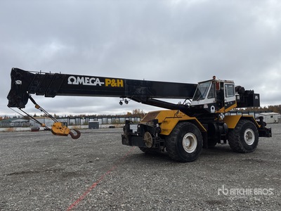 1982 P & H Omega 40 40 ton 4x4 Rough Terrain Crane