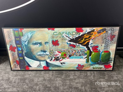Michael Godard 24 in x 57 in Painting Divers - Magasin, entrepôt, consommateur