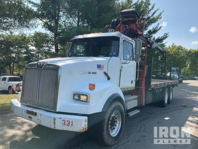 Prentice 992159. TS-33 on 2006 Western Star 4700SB 6x4 2006 Prentice Telstik TS-33 ブームトレーラー
