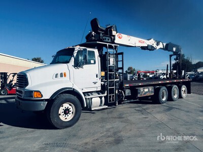 PM WB Articulated Boom on 2005 Sterling L9500 8x4 Boom Truck