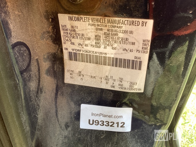 CAMIóN CHASIS 2012 FORD F350SUPERDUTYXL