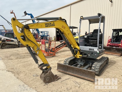2017 Wacker Neuson EZ38 Mini Excavator