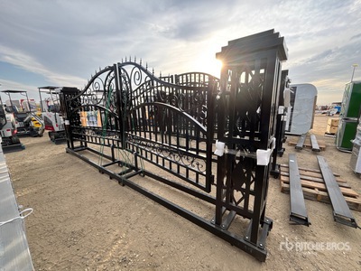 2025 Suihe TM20-08NCD101 20 ft Wrought Iron Bi-Parting Puerta de entrada (Unused)
