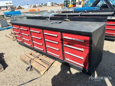 9 ft 4 in 20-Drawer Workbench