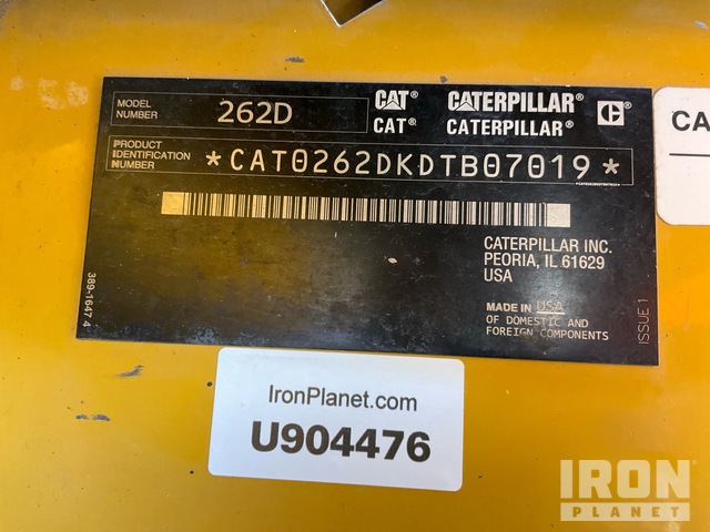 MINI CARGADOR SOBRE RUEDAS 2017 CATERPILLAR 262D