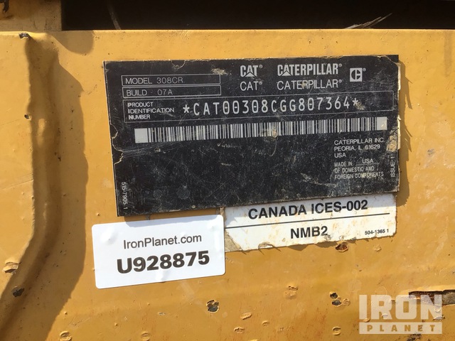 EXCAVADORA 2023 CATERPILLAR 308CR