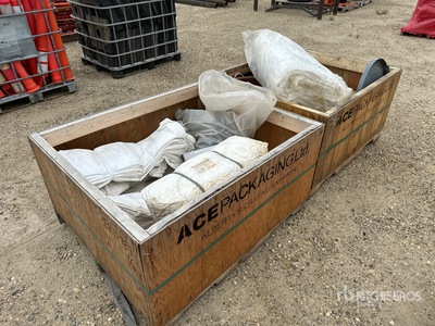 Quantity of (2) Crates of Concrete Supplies Divers