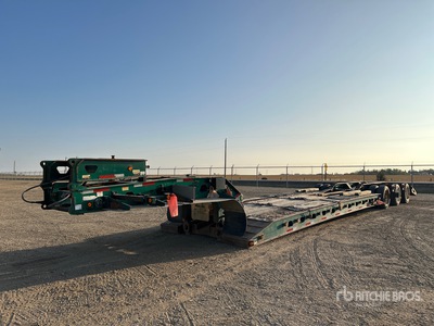 2012 Aspen 60T Tri/A Single Drop Removable Gooseneck Lowboy Trailer