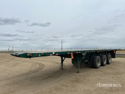 2014 Doepker 38 ft Tri/A Flatbed Picker مقطورة حقل النفط