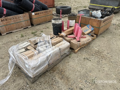 Quantity of (3) Pallets of Assorted Concrete Supplies